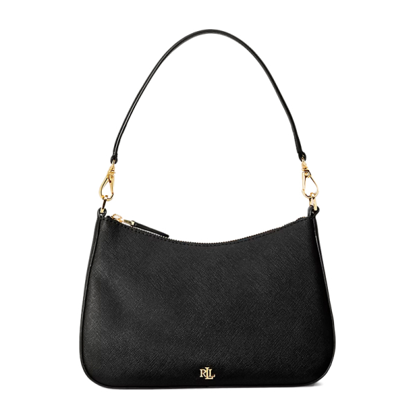Ralph Lauren Sac bandoulire Danni en cuir de taille moyenne - UNICAN Noir- Ref 230 €
